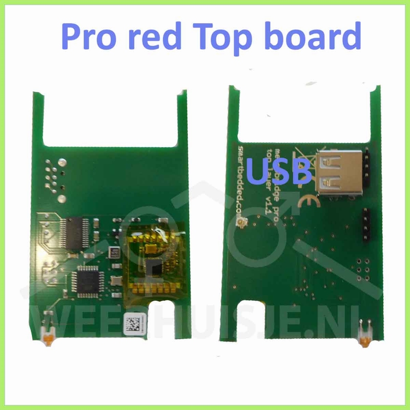 SB-MBpro-topR | Top board voor meteobridge Pro rood