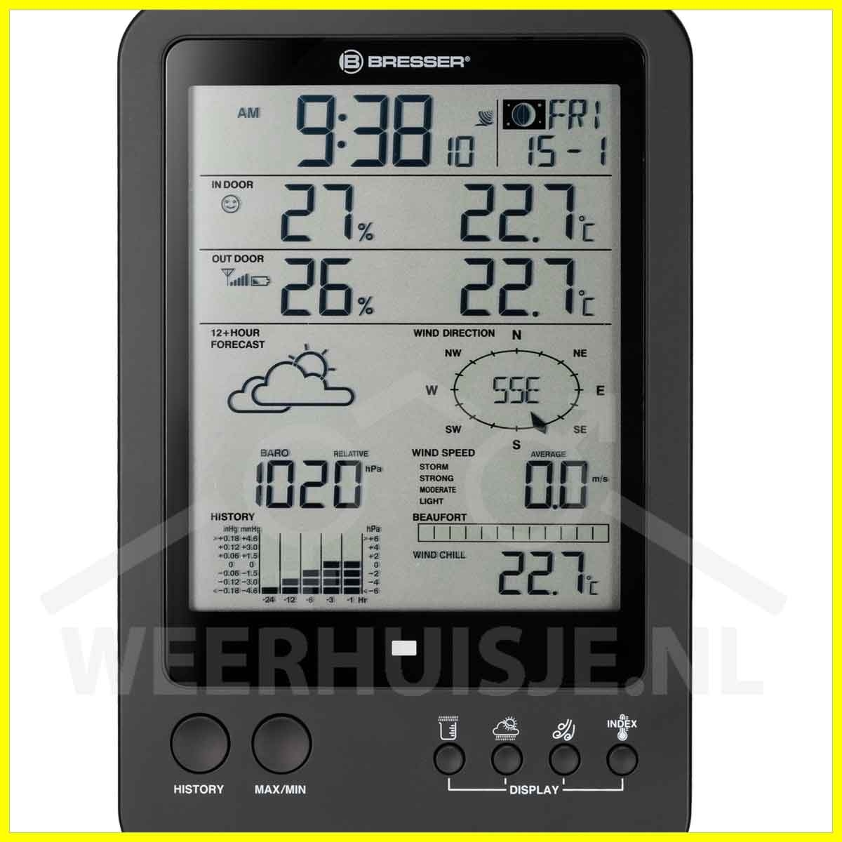 BR-7002510 Bresser 5-in-1 weerstation met LCD display