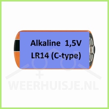Duracell industrial 1,5V alkaline LR14 (C-type) batterij